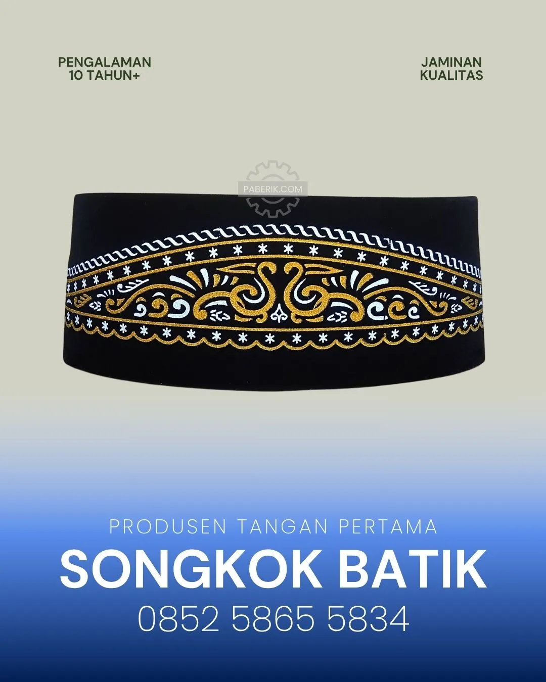 Songkok Batik Sablon