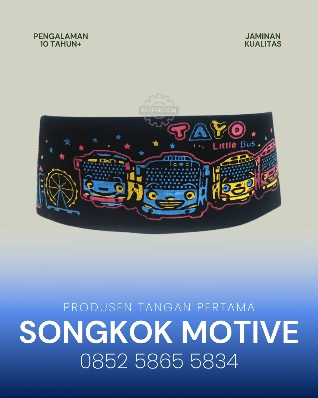 Peci sablon karakter