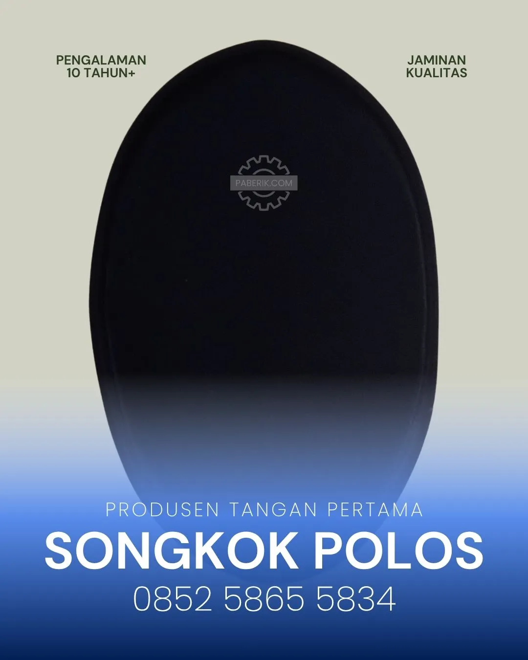 peci songkok tampak atas