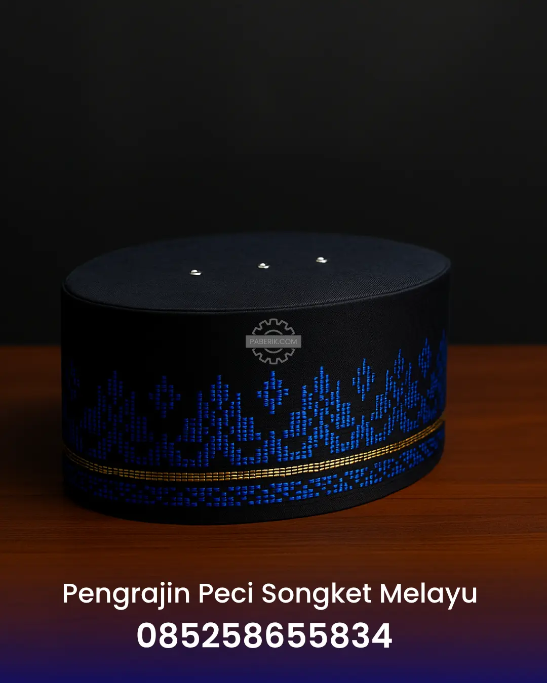 Pengrajin Peci Songket Melayu Asli dan Murah