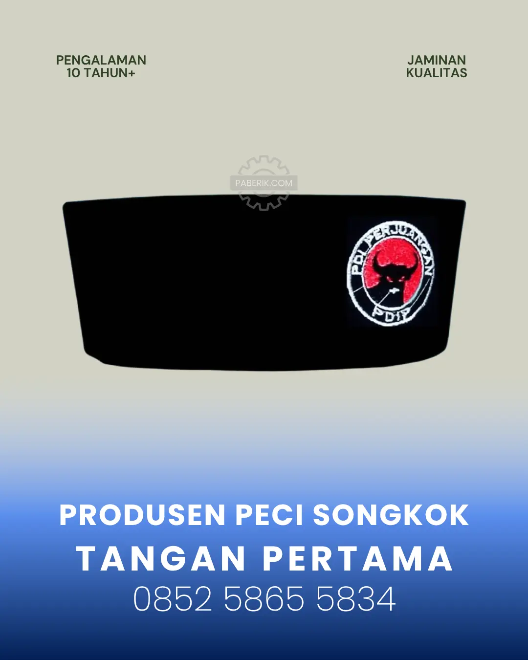 Produsen Peci Songkok Tangan Pertama